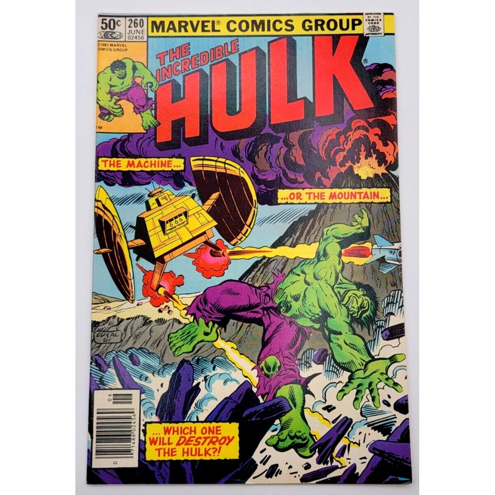 INCREDIBLE HULK #260 (1981) / VF+ / DEATH OF COLONEL GLENN TALBOT MARVEL